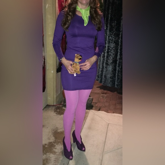 Pieced Together Daphne from Scooby Doo Costume in Size Small - Picture 1 of 9